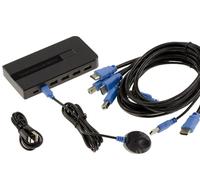 KVM Switch - KALEA-INFORMATIQUE - 2 PC - HDMI 4096x2160 60Hz - Télécommande - Câbles inclus