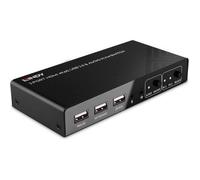 Lindy Commutateur KVM 2 ports HDMI 4K60 USB 2.0 et audio 4096×2160