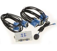 KALEA-INFORMATIQUE KVM VGA USB 4 PC avec télécommande