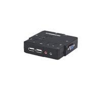 KVM VGA/USB Switch 2x1 2 ports avec audio/mic 151252