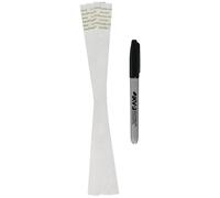 KVP Pet Lot de 500 Bandes d'identification Blanc 25,4 cm