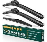 KVQ Windshield Wiper Blades Replacement for Mazda CX3 CX-3 2016 2017 2018 2019 2020 2021,Original Equipment Replacement Front Rear Wiper Blade Set - 22" 19" 10" (Set of 3)