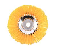 KVSERT Brosse universelle en nylon pour débroussailleuse - Outil de jardin - Diamètre extérieur : 200 mm - Trou intérieur : 25,4 mm
