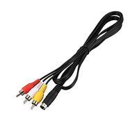 KVSERT Câble de conversion 3 mâle vers 4 broches S-Vidéo mâle 1,5 m