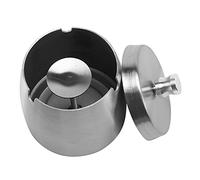 KVSERT Cendrier d'extérieur avec couvercle pour cigarettes, en acier inoxydable, coupe-vent, imperméable, pour extérieur, , table, bar, KTV