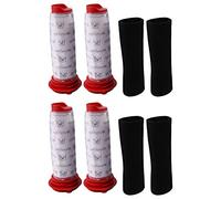 KVSERT Filtre principal lavable + insert en mousse pour aspirateur sans Athlet (4 de chaque)