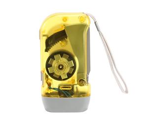 KVSERT Lampe de poche à dynamo à 3 LED avec manivelle et manivelle - batterie