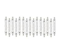 KVSERT Lot de 15 R7S 118 mm 300 W 230 V, Ampoule Linéaire Halogène R7S, Lampe Halogène à Intensité Variable pour L'éclairage de Paysage de Travaux de Construction