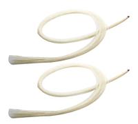 KVSERT Lot de 2 archets de violon en crin de cheval naturel Blanc 80 cm