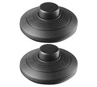 KVSERT Lot de 2 interrupteurs à pédale pour lampe à pédale Noir