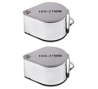 KVSERT Lot de 2 loupes de bijoutier 10 x 21 mm