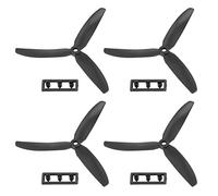 KVSERT Lot de 2 paires d'hélices à entraînement direct 5030 à 3 pales pour avion RC Noir