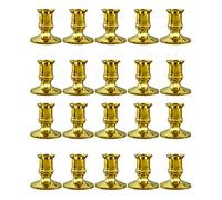 KVSERT Lot de 20 bougeoirs de Noël dorés