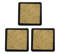 KVSERT Lot de 3 tampons encreurs pour document de mariage Doré