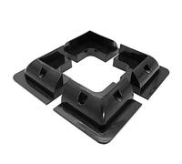 KVSERT Lot de 4 supports de pour panneau solaire de camping-car, bateau, caravane - Noir