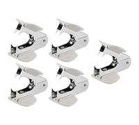 KVSERT Lot de 5 dégrafeuses en acier style pin pour étudiants 24/6 26/6 Blanc