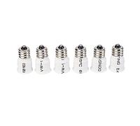 KVSERT Lot de 6 convertisseurs d'ampoules LED E12 vers E14 Blanc Haute qualité