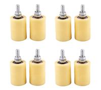 KVSERT Lot de 8 roues de guidage plates en acier PP 6201 M12 pour porte électrique coulissante et portail coulissant 50 x 70 mm