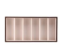 KVSERT Présentoir à 6 lunettes, boîte de rangement pour lunettes de soleil, plateau de présentation, plateau à , ouverture sur le dessus en flanelle à l'intérieur.