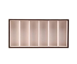 KVSERT Présentoir à 6 lunettes, boîte de rangement pour lunettes de soleil, plateau de présentation, plateau à , ouverture sur le dessus en flanelle à l'intérieur.