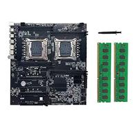 KVSERT X99 LGA2011-3 Carte mère Double Prise en Charge de la Carte mère RECC DDR4 + 2 x DDR4 4G RAM 2666 MHz + Graisse Thermique