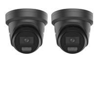 іkvіsіon DS-2CD2347G3-LIS2UY/SL Acusense 4MP IP PoE Caméra dôme tourelle noire, 2,8 mm, CoIorVu nuit couleur, audio bidirectionnel, extérieur, lumière stroboscopique, compatible avec Hikvision NVR. (2