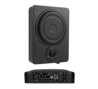 KVTUYC Caisson de Basses Fin 8 Pouces sous Le siège, Caisson de Basses Fin 600 W, amplificateur intégré, pour la Mise à Niveau Audio du véhicule Personnel et l'amélioration du Son