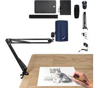 KVTUYC Lampe de Projection Artistique, Planche à Dessin étanche, projecteurs Portables pour Le Dessin, projecteurs intelligents pour Enfants et Adultes, Outils de Bureau pour la Peinture(Blue,1.95m)