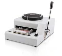 KVTUYC Machine à estamper Le métal à 72 caractères, embosseuse Manuelle pour Cartes, idéale pour Les projets de Personnalisation et la création de plaques d'identification pour Animaux de Compagnie.