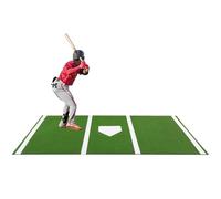 KVTUYC Tapis de Frappe Baseball, Tapis d'entraînement Baseball et Softball, Tapis en Gazon synthétique, pour Adolescents et Amateurs de Hardball améliorer Leurs compétences Frappe.(Green,116x300)