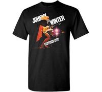 KVXSQLH Get in Good Johnny Winter Captured Live Tshirt(X-Large)