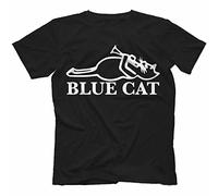 KVXSQLH GEXU Blue Cat Records T-Shirt 100% Cotton The Pioneers Rocksteady Shirt Maytones Black(XX-Large)