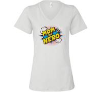 KVXSQLH Gift for Mom Mother - Mom is My Hero T-Shirt for Women(Small)