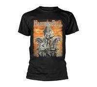 KVXSQLH HammerFall Built to Last Herren Damen t T-Shirts à Manches courtess männer Schwarz, Farbe13(X-Large)
