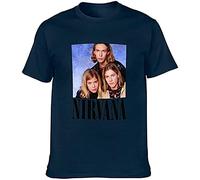 KVXSQLH Hanson Band T T-Shirts à Manches Courtes?Navy?S(Medium)