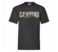 KVXSQLH HAODI Camping White Yellow Black Red Mens Women T T-Shirts à Manches Courtes 100% Cotton16 to Choose From90067(XX-Large)