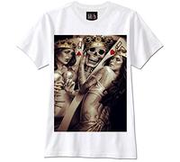 KVXSQLH T-Shirt Poker Gambler Black Jack Girls Las Vegas Skull(X-Large)