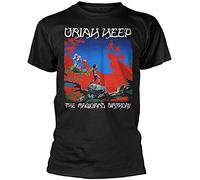 KVXSQLH Uriah Heep The Magicians Birthday Black T-Shirt Black(Large)