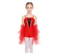 Kvysinly Fille Robe Performance Magicienne Costume De Directeur De Cirque Rouge 15-16 ans