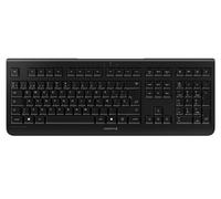 CHERRY KW 3000, Clavier sans fil avec pavé numérique, Disposition espagnole (QWERTY), Connexion radio 2,4 GHz, Touches silencieuses, Design plat, Alimenté par batterie, Noir
