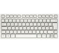 Kw 7100 Mini Bt, Clavier Compact Multi-Appareils Avec Trois Canaux Bluetooth, Disposition Allemande (Qwertz), Design Plat, Étui De Transport Inclus, Milk White