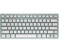 Kw 7100 Mini Bt, Clavier Compact Multi-Appareils Avec Trois Canaux Bluetooth, Disposition Eu (Qwerty), Design Plat, Étui De Transport Inclus, Agave Green