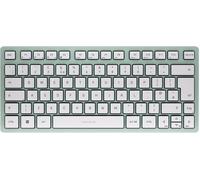 Kw 7100 Mini Bt, Clavier Compact Multi-Appareils Avec Trois Canaux Bluetooth, Disposition Uk (Qwerty), Design Plat, Étui De Transport Inclus, Agave Green