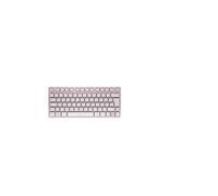 CHERRY KW 7100 MINI BT, Clavier compact multi-appareils avec trois canaux Bluetooth, Disposition allemande (QWERTZ), Design plat, étui de transport inclus, Cherry Blossom