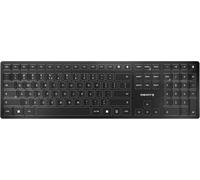 Kw 9100 Slim, Clavier Au Design Sans Fil, Disposition Eu (Qwerty), Connexion Au Choix Bluetooth Ou Radio 2,4 Ghz, Touches Plates, Rechargeable, Gris Anthracite