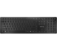 KW 9100 SLIM, clavier au design sans fil, Disposition EU (QWERTY), Connexion au choix Bluetooth ou radio 2,4 GHz, Touches plates, Rechargeable, Gris anthracite