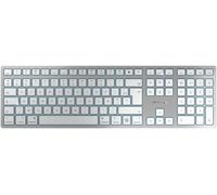 Kw 9100 Slim For Mac, Clavier Sans Fil Mac, Disposition Française (Azerty), Connexion Bluetooth Ou 24 Ghz, Touches Plates, Rechargeable, Blanc Argenté