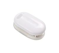 KW-triO 3-Hole Paper Punch Handheld Mini Loose Leaf Paper Puncher Support 5.5mm Aperture 5 Sheet Capacity for Notebook Scrapbook Diary Planner Calendars Agenda Greeting Card DIY (White)