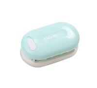 KW-Trio 3 Hole Punch Portable Mini Paper Puncher 5 feuille Capacité de 5,5 mm Trou pour le carnet de bureau de braquage Calendriers de l'école à domicile [jaune vert rose] (Vert)