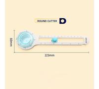 KW-triO Circle Cutter for Craft Paper Circular Cutter Manual Round Cutting Tool in Diameter 8-32cm aper Trimmer with Sturdy Handle and Adjustable Design Scrapbooking Tool for DIY Paper Cards Supplies